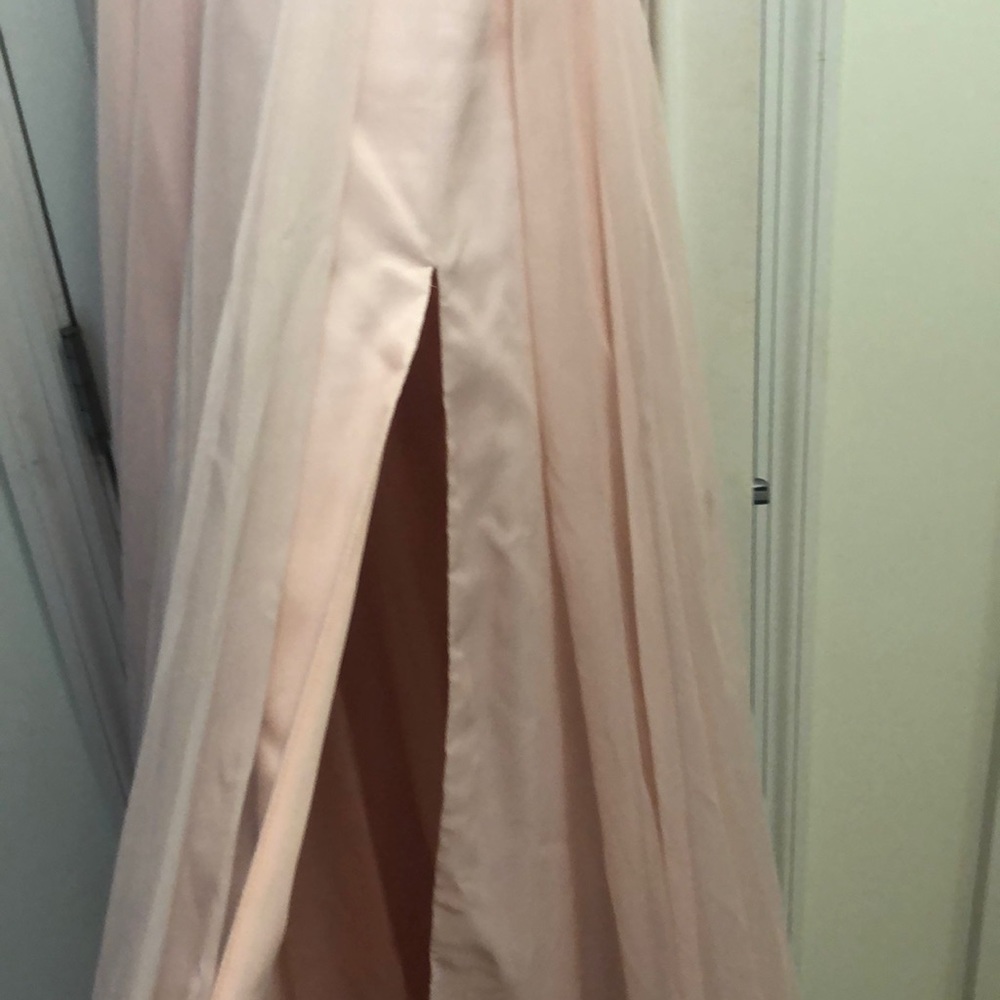 Pink chiffon prom dress - Picture 4 of 8